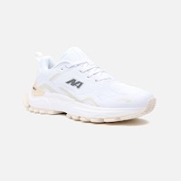 Zapatillas New Athletic Lifestyle Truiden70 Blanco Con Melon Mujer